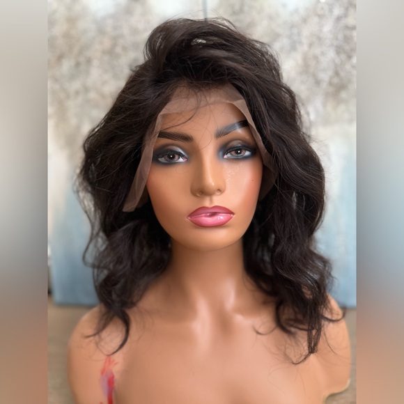 Luxurious HUMAN HAIR 13x6 lace, frontal body, Wave Wig virgin Remi Indian hair - Picture 2 of 10